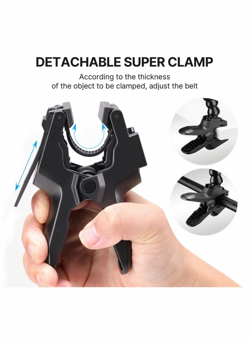 Captaintech Jaws Flex Clamp Mount Gooseneck Mount for GoPro Hero 11 Hero 10 Hero 9 Hero 8 Hero 7 Hero 6 Hero 5 Hero 4, Fit for Session Hero 3+ Hero 3 Arlo pro Action Cameras, for DJI Osmo Action Cameras - Image 3