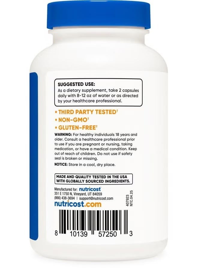 Nutricost, Betaine Anhydrous, 120 Capsules (750 mg per Capsule) - Image 2