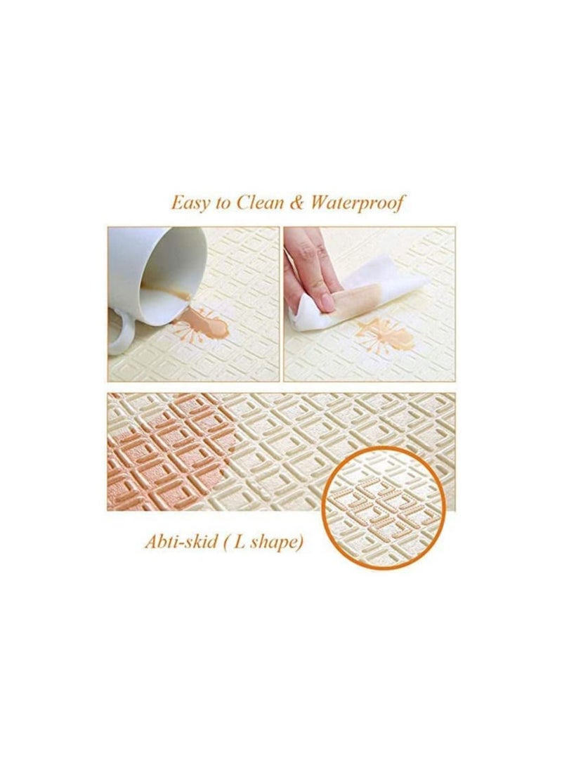 DeloPik Foldable Baby Play Mat, Waterproof Foam Floor Baby Crawling Mat, Portable Baby Playmat for Infants, Toddler, Kids, Indoor Outdoor Use(150*200) - Image 2