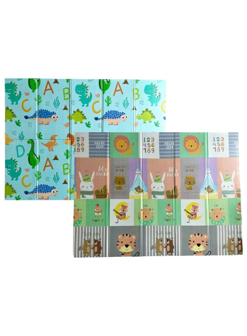 DeloPik Foldable Baby Play Mat, Waterproof Foam Floor Baby Crawling Mat, Portable Baby Playmat for Infants, Toddler, Kids, Indoor Outdoor Use(150*200) - Image 1