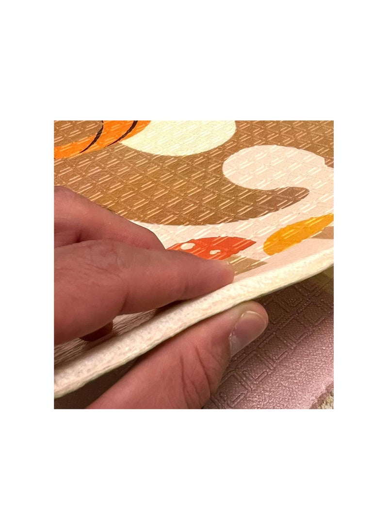 DeloPik Foldable Baby Play Mat, Waterproof Foam Floor Baby Crawling Mat, Portable Baby Playmat for Infants, Toddler, Kids, Indoor Outdoor Use(150*200) - Image 3