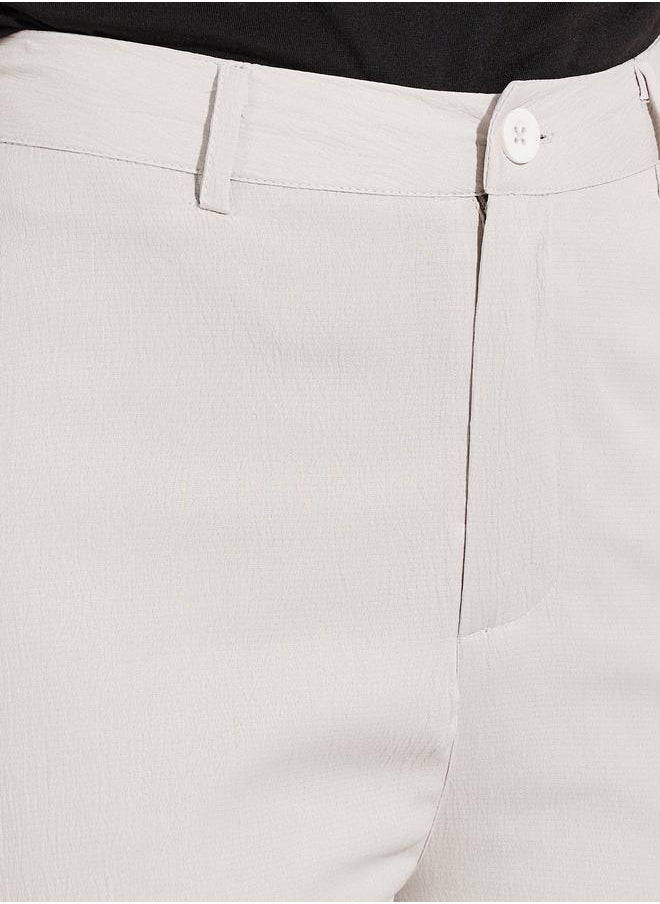 Styli - High Rise Straight Fit Basic Pants - Image 1