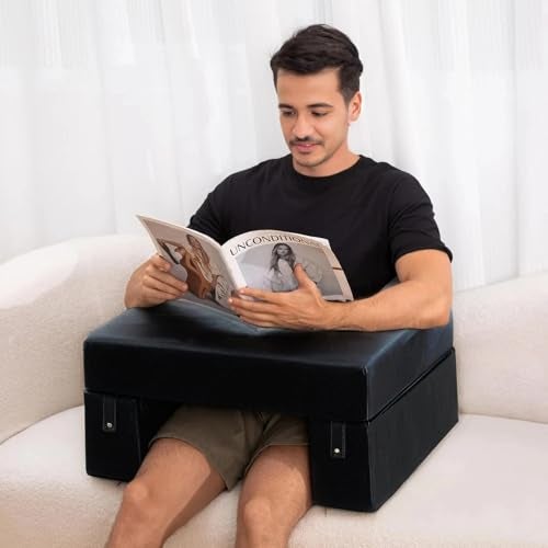 PUM PUM Pumpum Lap Desk Pillow for Comfortable Work & Study – Soft, Portable, Ergonomic Cushion for Laptops, Tablets & Reading,Black - Image 2