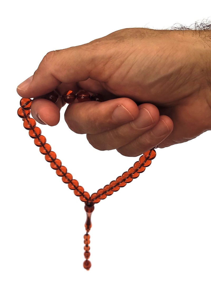 Alwan - 33 Count Muslim Prayer Beads - Brown - Image 1