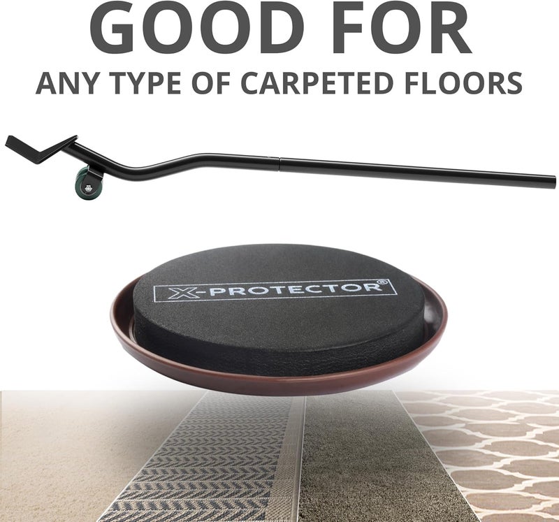 X-Protector Furniture Sliders for Carpet & Furniture Lifter Tool Set - 4 PCS 3 1/2" Sliders for Furniture with Foldable Furniture Jack. Move Your Furniture Easily with Furniture Movers for Carpets! - Image 3