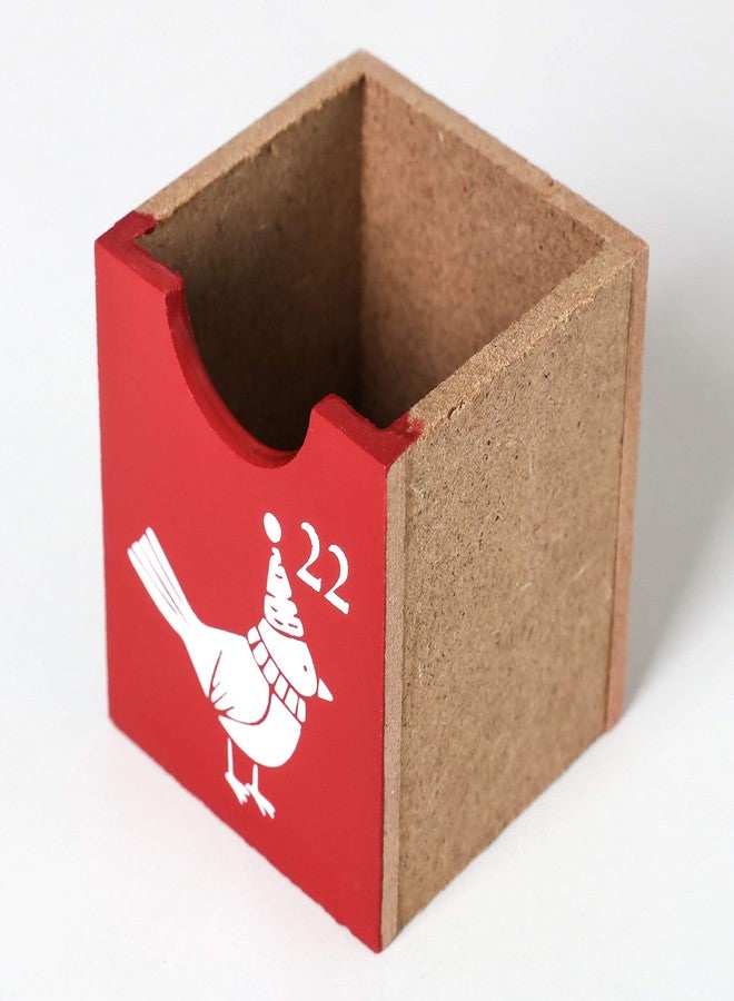 BRUBAKER Reusable Wooden Advent Calendar to Fill - Red Christmas Book with 24 Doors - DIY Christmas Calendar 8.27 x 3.54 x 11.81 inches - Image 4
