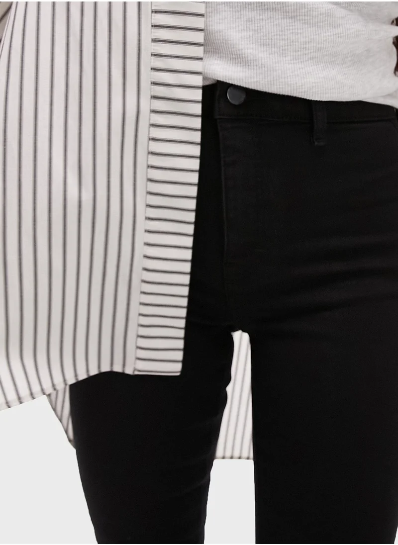 توب شوب Topshop Joni jeans in black