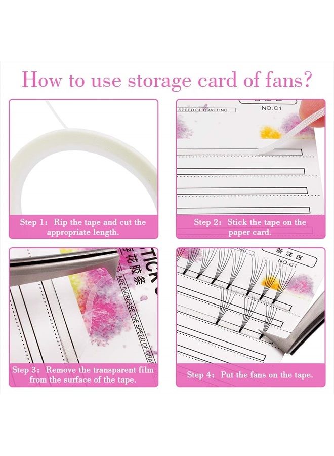 FADLASH Eyelash Extensions Supplies FADLASH 20Pcs Eyelash Fan Holder Easy Fan Volume Lashes for Storage Volume Fans Graft Eyelashes Make Fans Tools Lash Fan Holder  - Image 3
