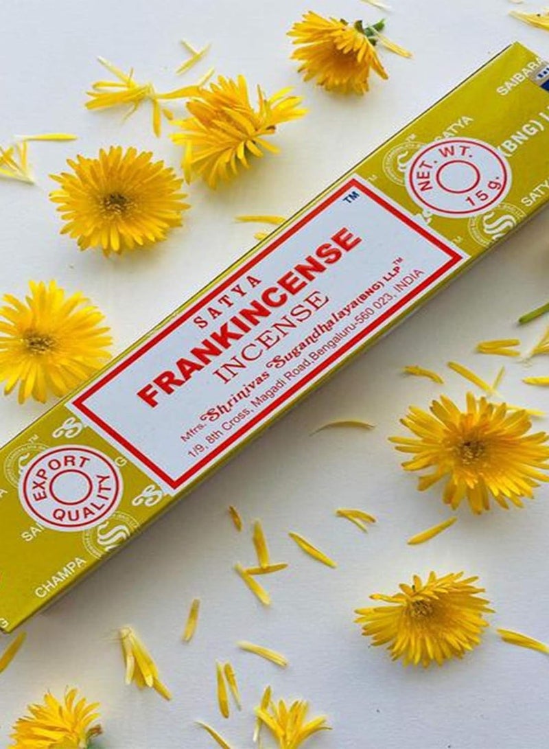 Satya Sai Baba Nag Champa  Frankincense Incense Stick Box - Pack of 12 - Image 3