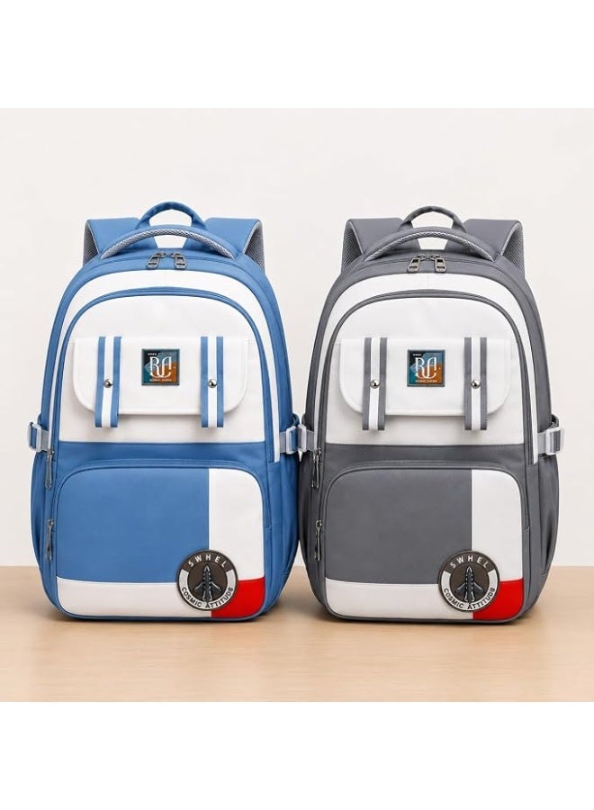 Unisex Kids' Backpack - Large, Lightweight, Multi-Pocket School Bag - Stylish and Comfortable Back-to-School Bag for Elementary and Middle School Students - Image 2