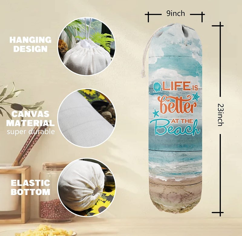 HiLus Grocery Bags Holder Organizer For Shopping Bags  Wall Mount Plastic Bags Storage Container Dispensers  Pet Lovers Home Kitchen Bags  The Bag Bag Grocery Bag Holder  Gifts For Women Cat Mom Dad (G-38) - Image 3