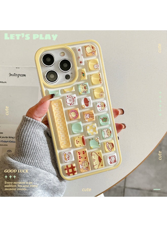 NIBEMINENT Pudding Dog Protective TPU Case Cover For iPhone 15 Pro Max - Image 2