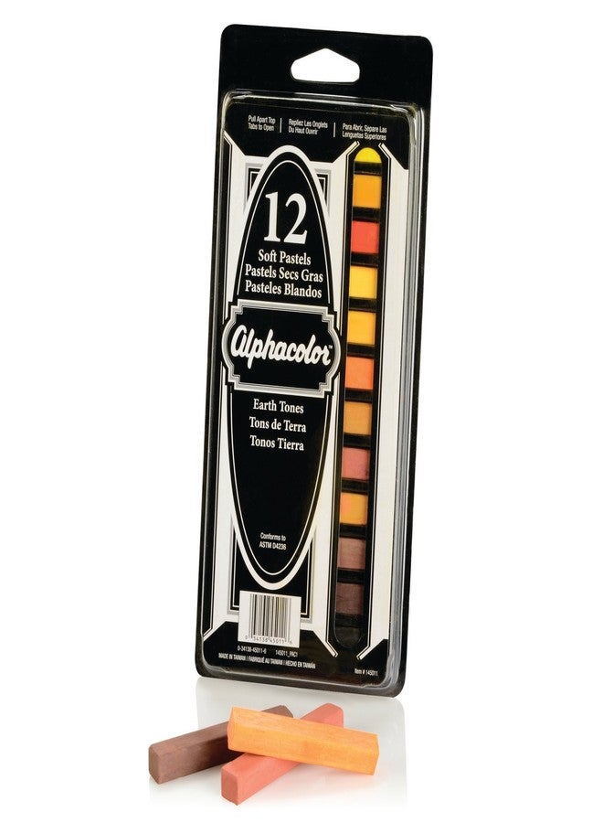Derwent Alphacolor Soft Square Pastels, Earth Tones, 12 Pastels per Set (145011) - Image 3