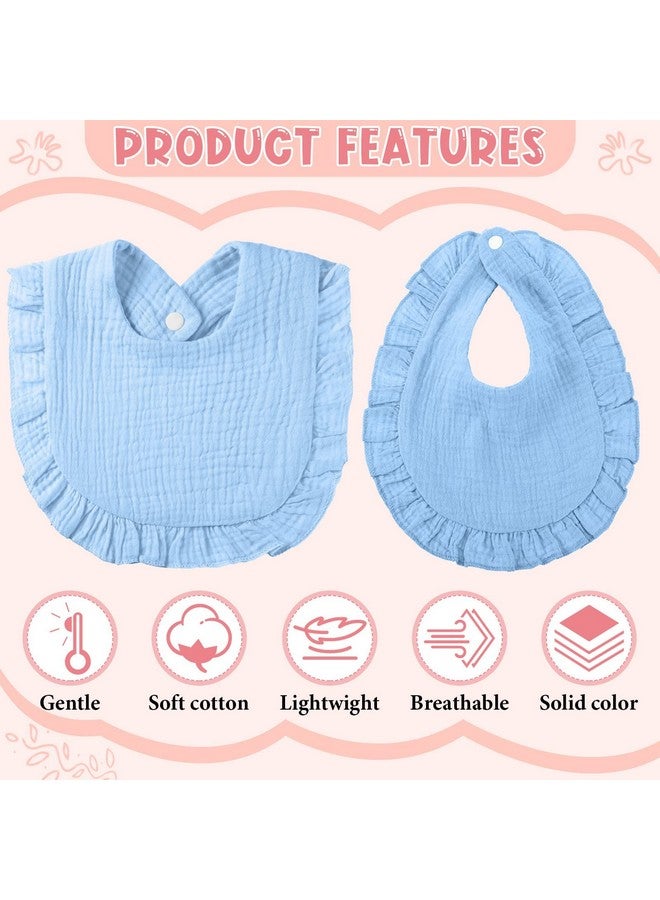 Kenning 18 Pcs Muslin Baby Bibsbandana Drool Bibs Absorbent Cotton For Teething Adjustable With Snap Button For Baby Boys Girls Toddler Infant 16 Colors - Image 4