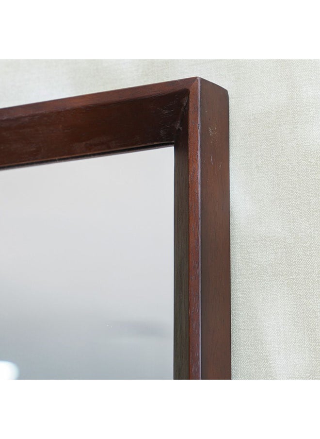 DANUBE HOME - Merriton Console Table With Mirror Multifunctional Living Room Table Space Saving Hallway Table Modern Design Console Table For Narrow Doorway L 135x40x80 cm Walnut - Image 1