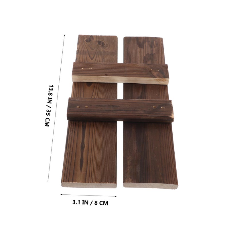 Unique Aquarium Decor Wooden Tank Board Fish Bowl Accessory 35X8X1 5CM - Image 3