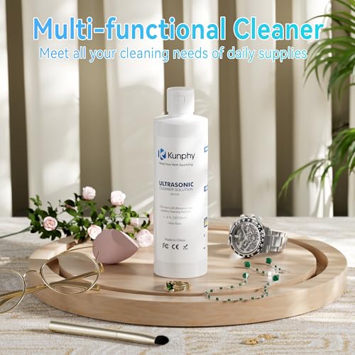 kunphy Jewelry Cleaner Solution -Ultrasonic Cleaner Solution for Gold, Silver, Platinum Diamonds and Non-Porous Precious & Semi-Precious Jewelry 4 oz(120ml) - Image 3
