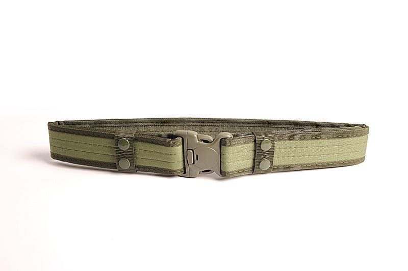 Generic Outdoor tactical belt 5cm wide student security military training military fan belt plastic buckle canvas belt spot Desert Camouflage - Image 3