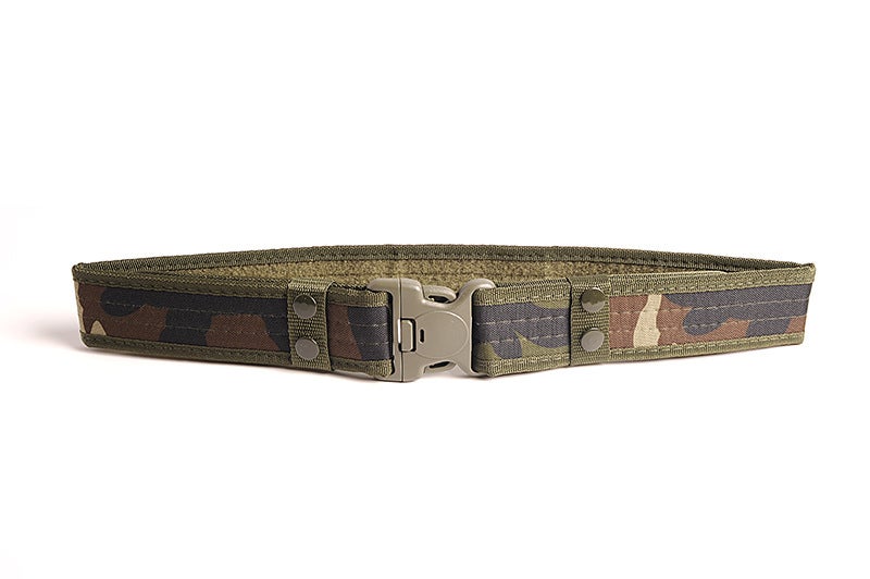 Generic Outdoor tactical belt 5cm wide student security military training military fan belt plastic buckle canvas belt spot Desert Camouflage - Image 2