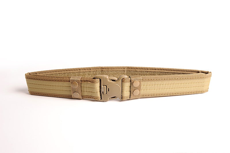 Generic Outdoor tactical belt 5cm wide student security military training military fan belt plastic buckle canvas belt spot Desert Camouflage - Image 4