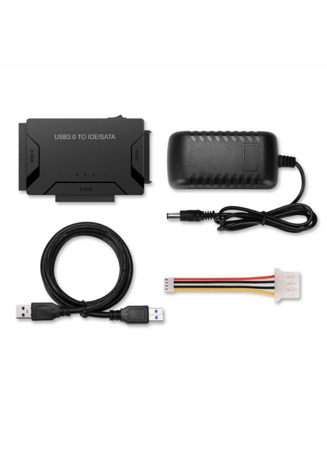 DLP - USB to SATA Adapter 3.0 Reader External Hard Drive Ultra Recovery Converter Universal Hard Drive Adapter Kit for 2.5/3.5 HDD/SSD Hard Drive Disk Include 12V/2A Power Adapter - Image 1