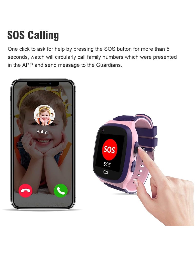 ارواق LT31 الأطفال متعدد الوظائف للأطفال S-mart ساعة T-Racker الذكية الفرقة الحساسة T-ouch الشاشة المدعومة 4G SIM C-ard SOS & Video Chat Call Camera 3 المنبه ضبط LBS Positioning IP67 Water - Image 5