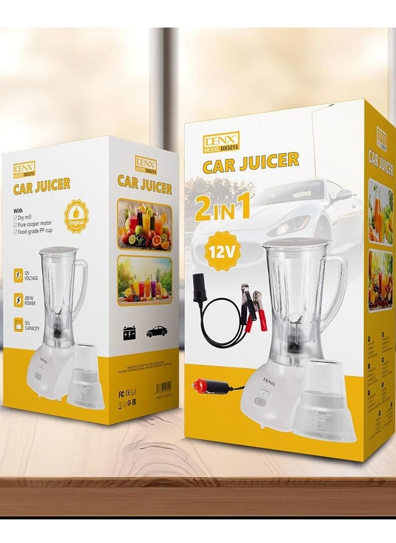 Denx Car Battery Operated Blender With Grinder Dx3213 - Image 3