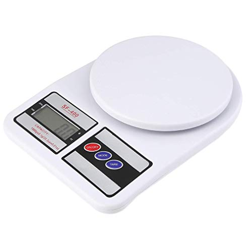 IONIX Weighing Machine for Food | Capacity 10Kg | Weight Machine for Kitchen, Weighing Scale, Kitchen Scale for Home, Shop & Personal Weight Measurement with LCD Display (SF-400, White) - Image 4