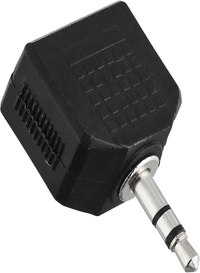 3.5mm Audio Headphones Cable Cord Splitter Adapter Jack Y One-Two Stereo