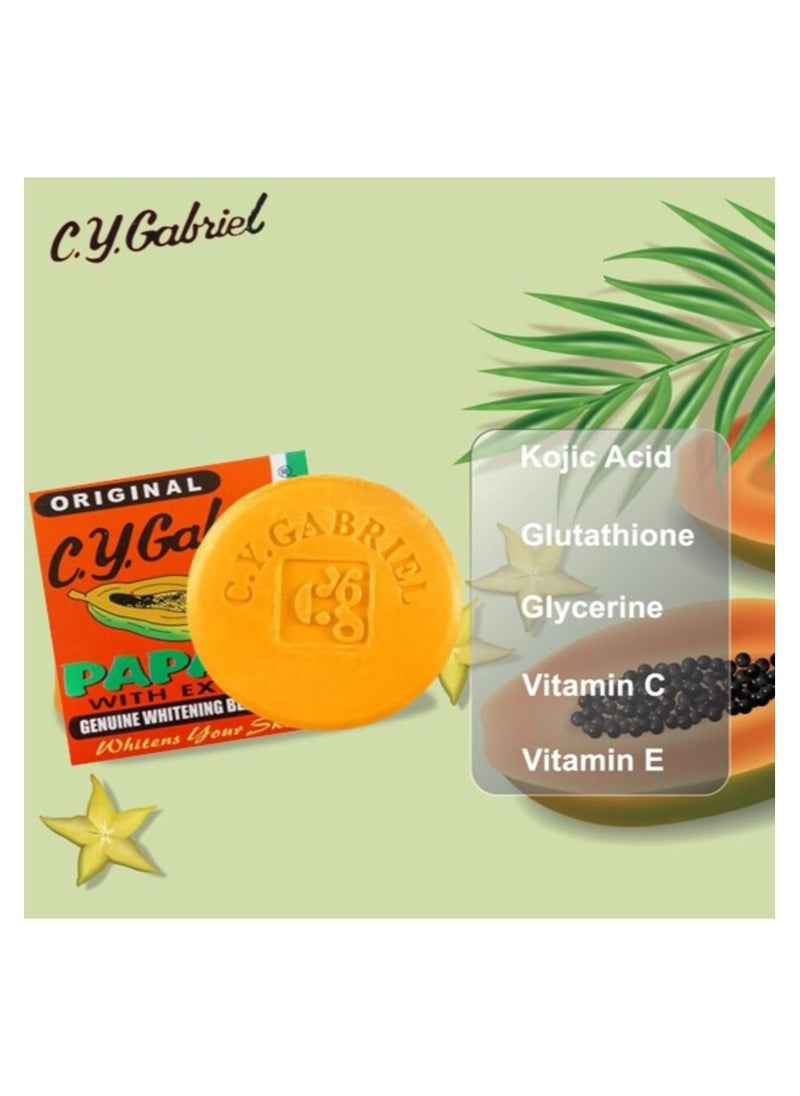 C.Y.Gabriel - C.Y. Gabriel Papaya Soap 60gm (Pack of 4). - Image 1