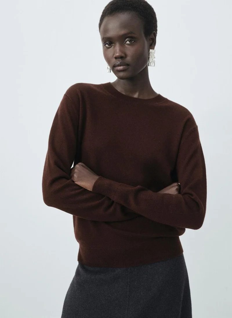 MANGO 100% wool fine-knit sweater