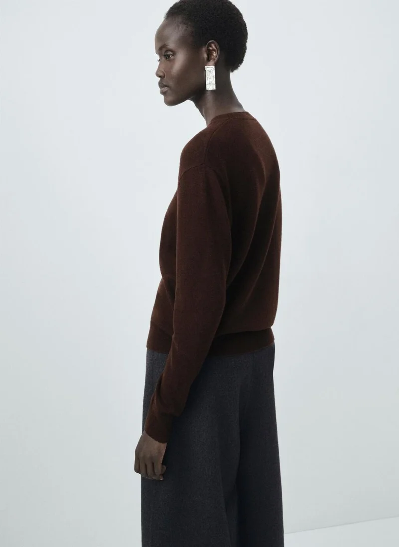 MANGO 100% wool fine-knit sweater