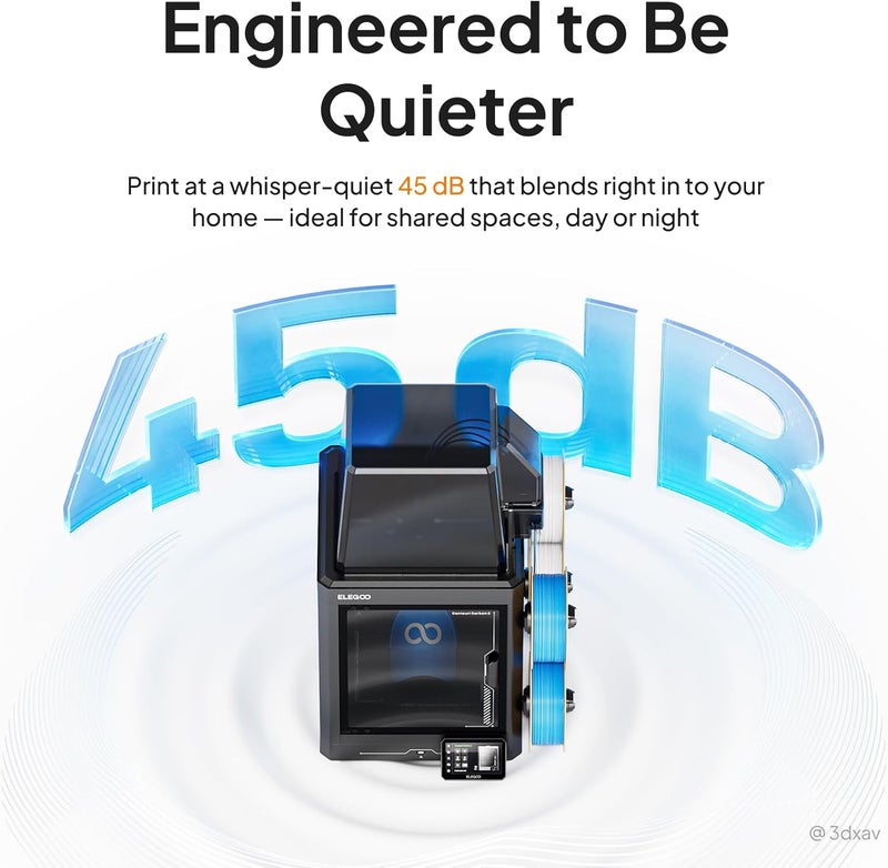 ELEGOO Centauri Carbon 2 Combo Multi Color 3D Printer, CoreXY 500mm/s High Speed Multicolor Printing with Canvas, 1-Click Full Auto Leveling and 350°C High-Temp Nozzle, 256x256x256mm Build Volume - Image 5