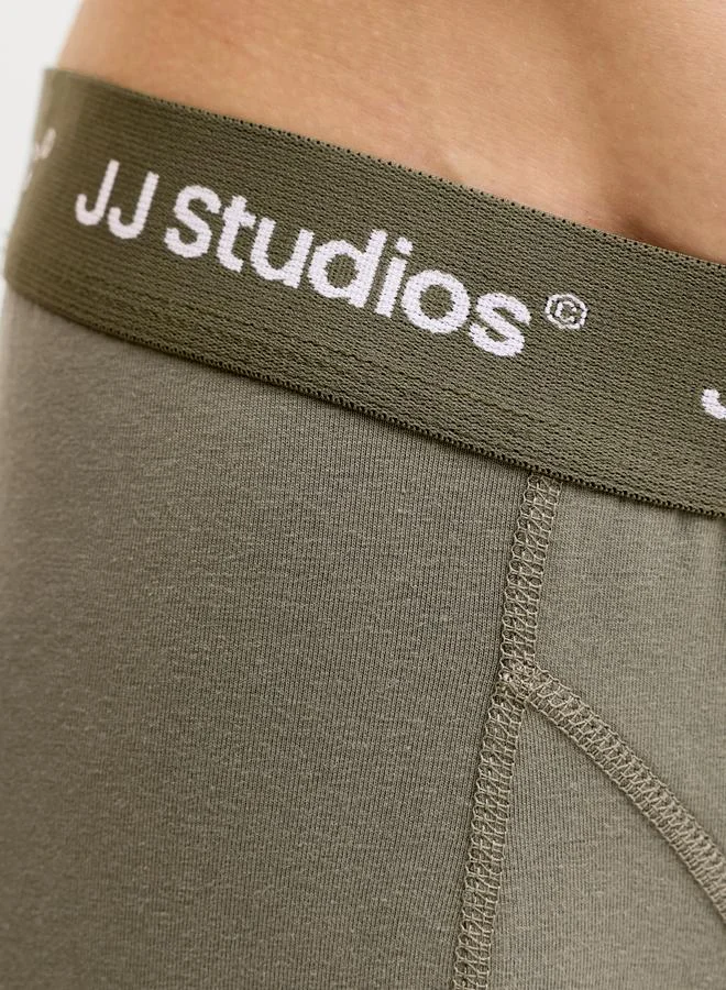JACK & JONES Pack of 3 -  Printed Waistband Trunks