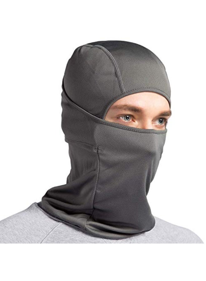 Bukela Balaclava,Face Mask Windproof Nylon Balaclavas Unisex Men Women Headcover for Outdoors Motorcycle Helmet Cycling Skiing Winter Sports Grey - Image 4