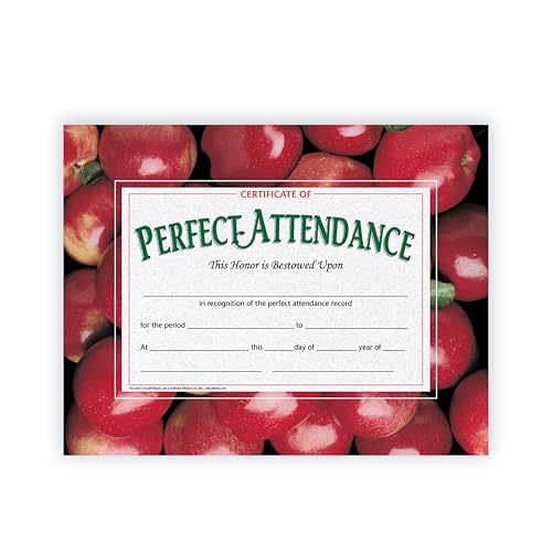 Flipside Products Hayes Certificate of Perfect Attendance, (Set of 30) - Image 1