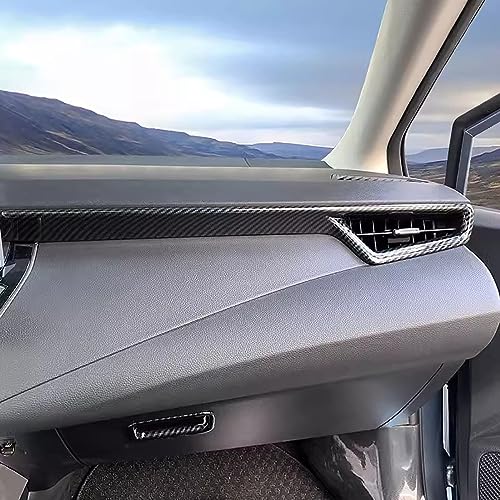 ANUNFRRE Car Accessories Fit for Toyota Corolla 2020-2025 Interior ABS Center Console Screen Dash Board Side Air Conditioning A/C Vent Panel Frame Trim 3PCS Set (Carbon Fiber) - Image 4