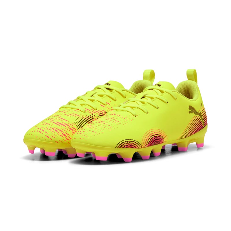 PUMA FUTURE 8 PLAY FG/AG Boys Yellow Football Boots - Image 2