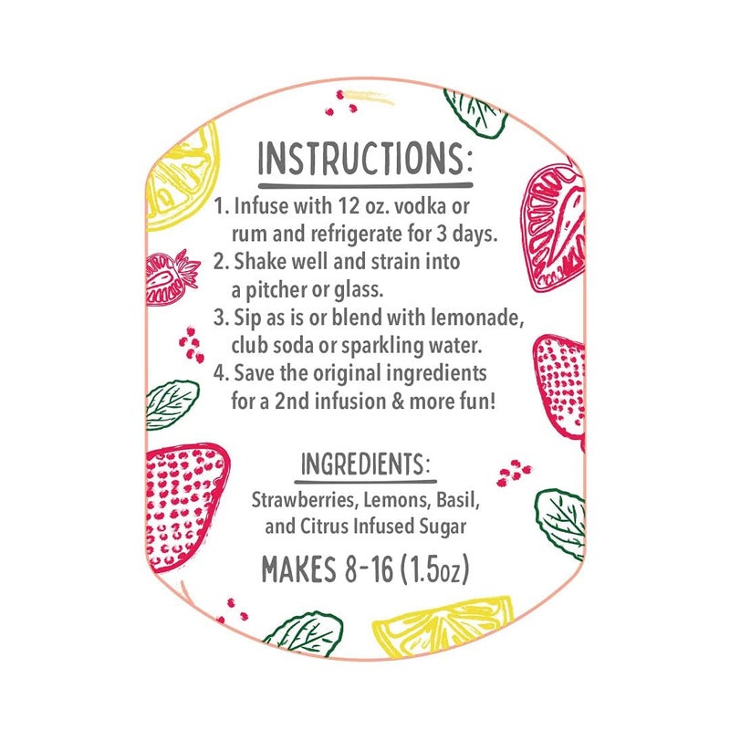 McKinnon’s Dry Craft Cocktails Dehydrated Fruits and Herbs, DIY Mixology, Infusion Kit, Mason Jar Serves 8 - 16 Drinks (Strawberry Lemonade, 1 Jar) - Image 3