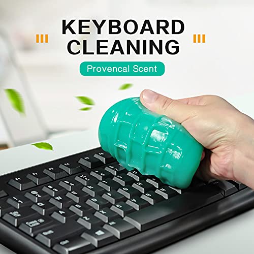 TICARVE 2Pack Cleaning Gel for Car Putty Car Slime Cleaning Car Putty Detail Car Interior Cleaner Automotive Cleaning Kits Keyboard Cleaner Yellow Green (320g/11.2oz) - Image 4