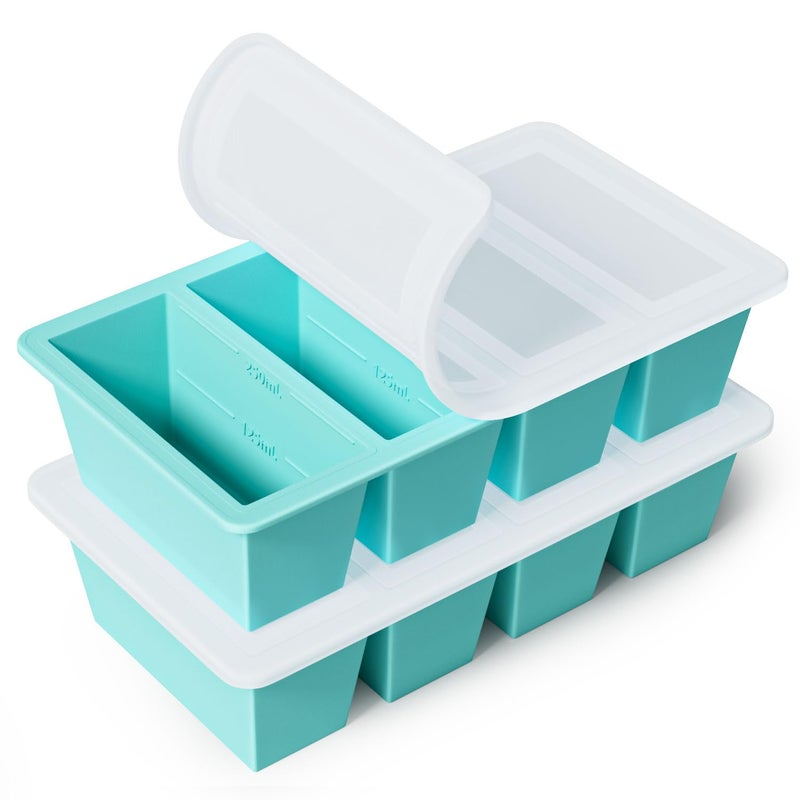 GGOW Silicone Freezer Tray For Sauce Cube: Ggow Silicone Freezing Tray For Broth Soup Storage - Freeze 250Ml 125Ml Souped Portion - Image 1
