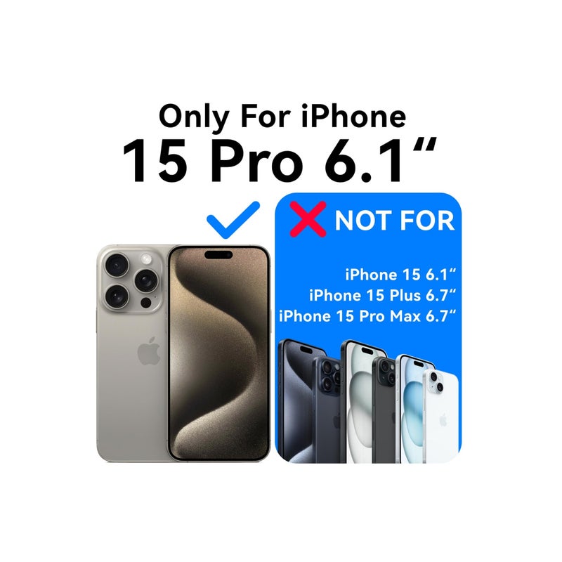 SOLARAE Clear Protective Case for iPhone 15 Pro, (Not Yellowing) Transparent Cover See-Through Protective Shell TPU Clear Protective Case Minimalist Transparent Case Minimalist Cover for iPhone 15 Pro 2023 - Image 2