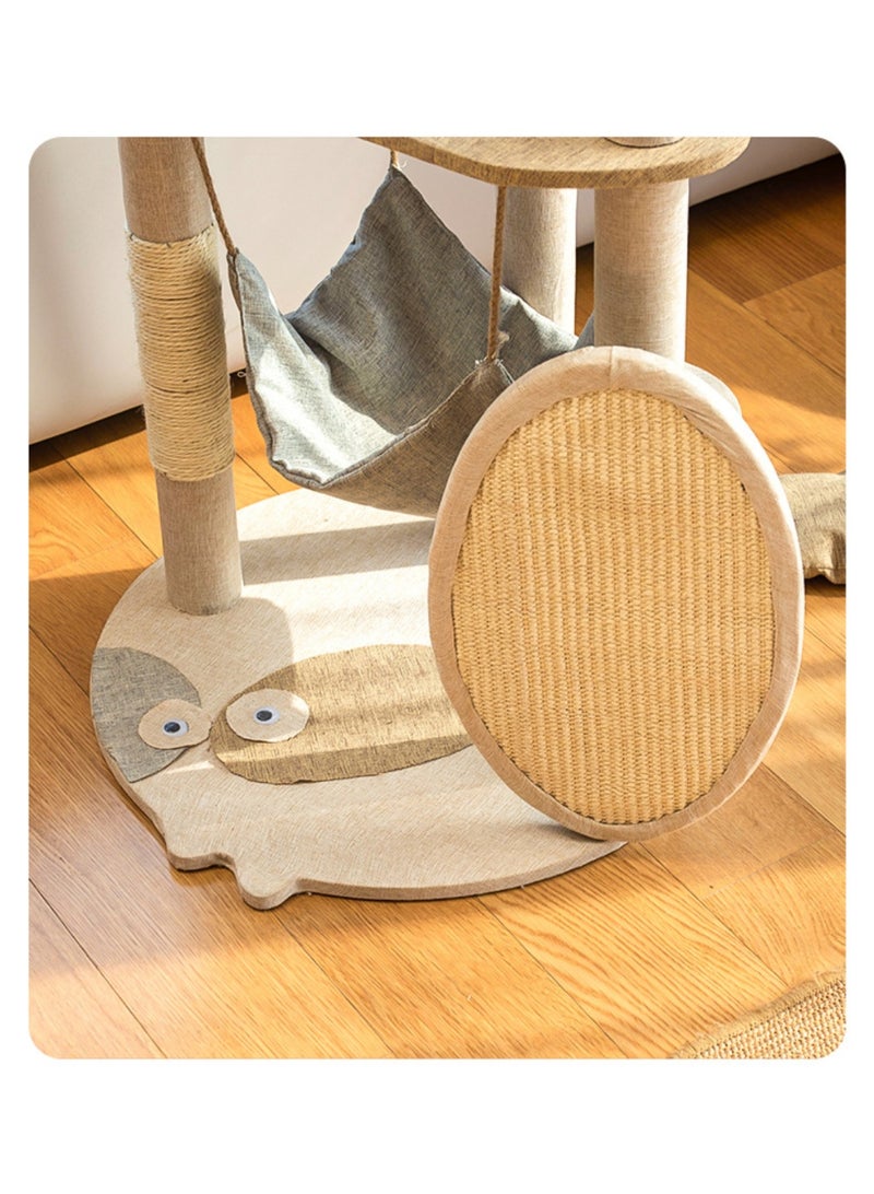 رف تسلق القط، رف القط الكبير الكل في واحد، شجرة القط، منصة قفز القط، برج القط السيزال - Image 2