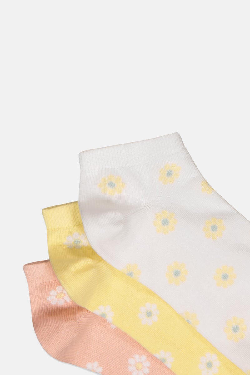 Kathy Ireland Women 5 Pair Floral Ankle Sock, Multicolor - Image 2