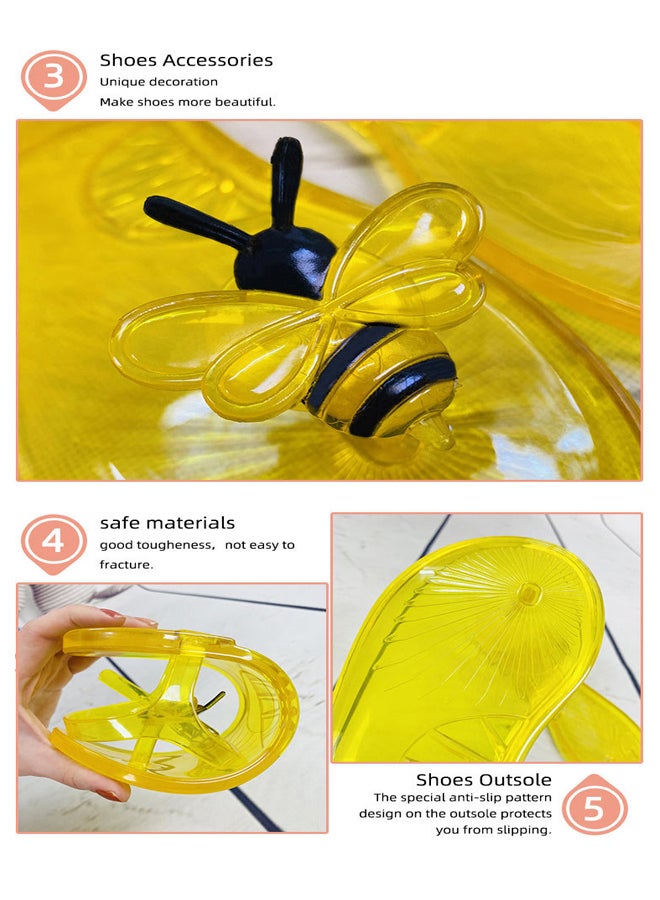 Women's Round Toe Jelly Sandals Soft PVC Non-Slip Sole Beach Shoes Fruit Pattern Summer Casual Slippers Pineapple  - Image 5