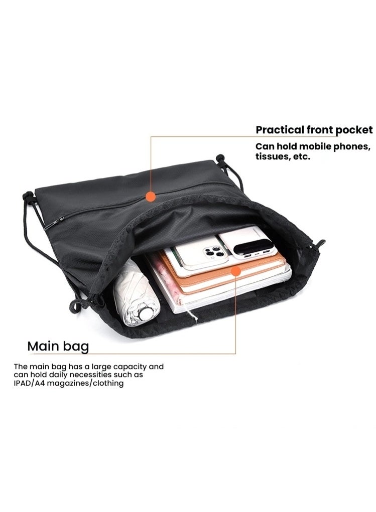 Multi Purpose Drawstring Backpack Super Versatile Exceptionally Durable with Spacious Design Perfectly Ideal for Sports Travel and Daily Use - Image 3