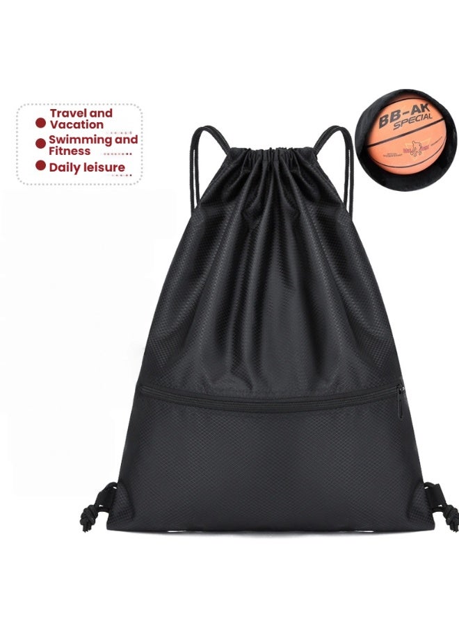 Multi Purpose Drawstring Backpack Super Versatile Exceptionally Durable with Spacious Design Perfectly Ideal for Sports Travel and Daily Use - Image 1