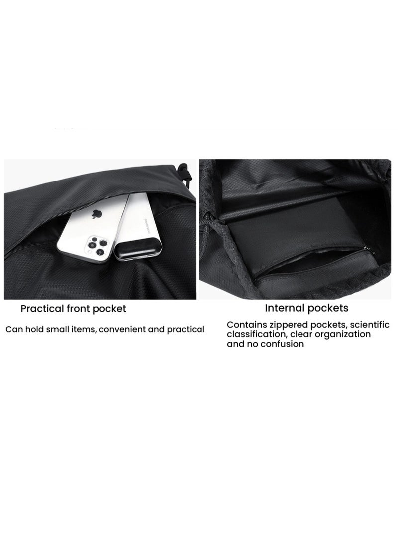 Multi Purpose Drawstring Backpack Super Versatile Exceptionally Durable with Spacious Design Perfectly Ideal for Sports Travel and Daily Use - Image 4