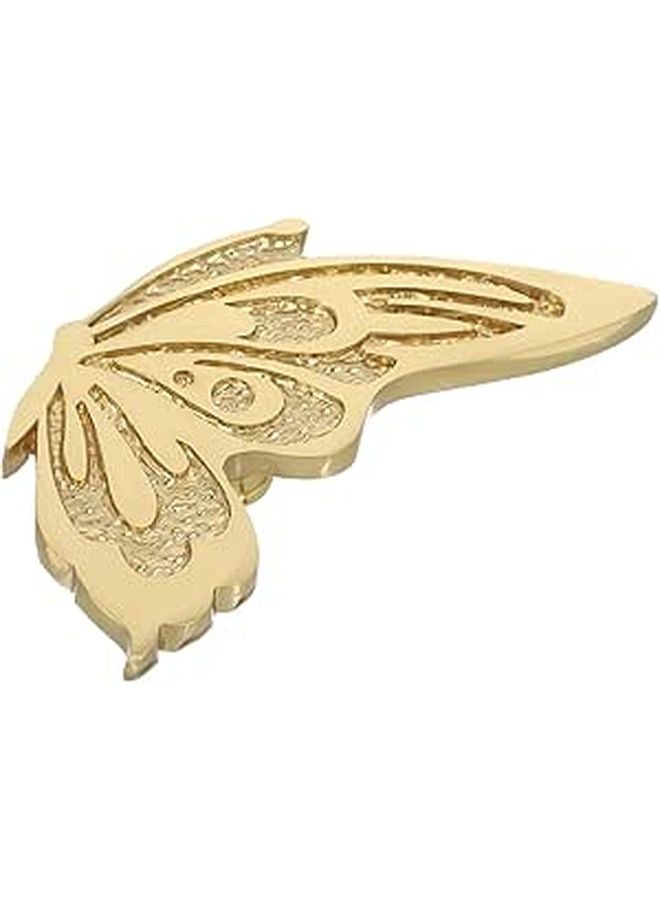 Brass Butterfly Cabinet Handles Vintage Drawer Pulls Right Handed Small Decorative Knobs - Image 1