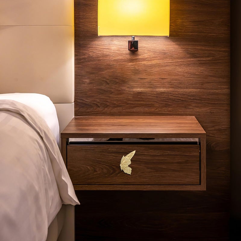 Brass Butterfly Cabinet Handles Vintage Drawer Pulls Right Handed Small Decorative Knobs - Image 5